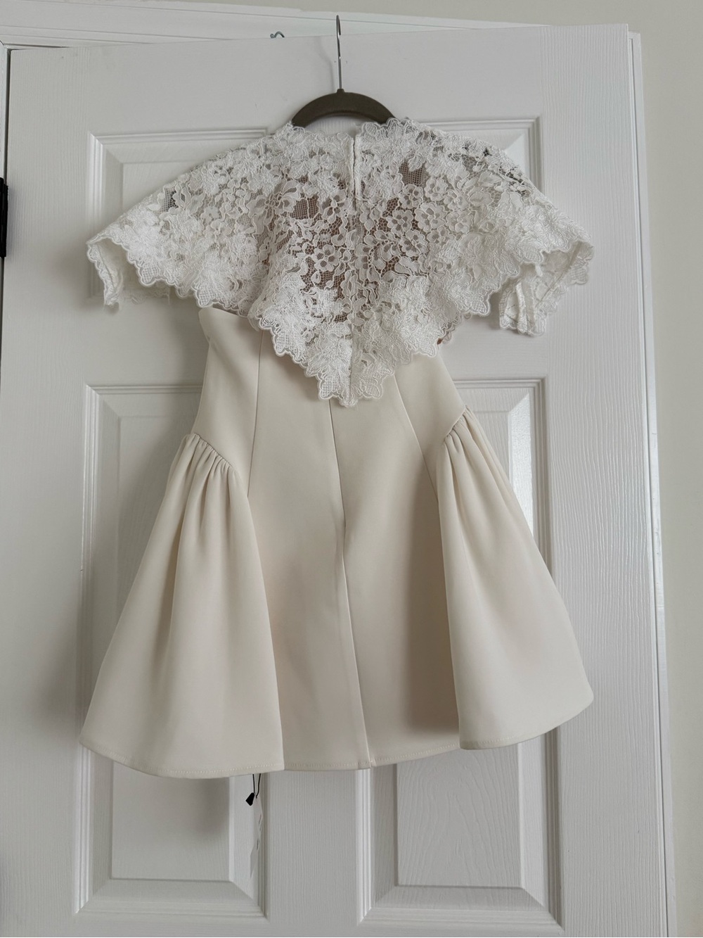HELSA Mademoiselle Lace Overlay Mini Dress Ivory White NEW with tags - Picture 5 of 13